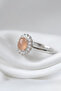 Sun Natural Stone Vintage Ring Zircon Stone Elegant Detailed Ring - 2