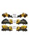 1:64 Volvo Construction Vehicles Set of 3 Wheel Loader L350H Fmx Skip Fmx Mixer - 2