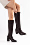 Hanna Daily Women's Zippered Thai Fur Heeled Boots - 6
