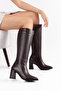 Hanna Daily Women's Zippered Thai Fur Heeled Boots - 5