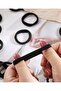 Pack of 50 Black Towel Hair Elastics - 3