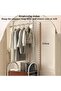 Elegant White Garment Rack with Spacious Storage Basket, 172cm Tall and 60cm Wide Design, Smooth Rolling Wheels, Durable Metal Construction, Multifunctional Clothing Organizer for Bedroom, Dressing Ar - 3
