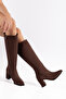 Hanna Daily Women's Zippered Thai Fur Heeled Boots - 5