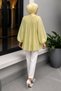 Floral Detailed Balloon Sleeve Tunic Tsd260264 Green - 6