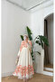 Printed Lace Detailed Dress with Tunnel-Lined Waist - 3