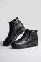 Z445 Women's Thermo Sole Genuine Leather Double Zipper Comfortable Mother Boots - 4