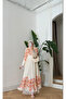 Printed Lace Detailed Dress with Tunnel-Lined Waist - 2