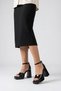 Shoe Basket 5332 Women's Blunt Toe 10 cm Thick Heel Patent Leather Platform Shoes - 3