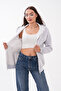 Iron Zipper Hooded Sweatshirt with Pockets and Three Threads - 4