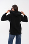 Iron Zipper Hooded Sweatshirt with Pockets and Three Threads - 6