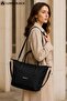 Black Shoulder Bag Large Size Handbag Daily Bag with Adjustable Strap 43X28X17 cm Lmbr2026 - 3