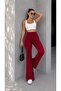 Women's Crepe High Waist Spanish Flare Pants - 3