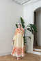 Printed Lace Detailed Dress with Tunnel-Lined Waist - 2