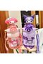 Kids Water Bottle with Straw 600ml Leakproof BPA Free Kids kettle Cute Cartoon Pattern Design Sports Water cup for School Picnic Gift for Girls Boys (Pink) - 8