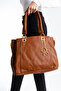 Daria Brown Gold Women's Shoulder and Shoulder Bag with Soft Leather Accessories - 4