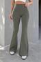 Women's Crepe High Waist Spanish Flare Pants