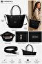 Black Shoulder Bag Large Size Handbag Daily Bag with Adjustable Strap 43X28X17 cm Lmbr2026 - 2
