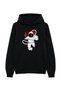 Astronaut Printed Hooded Sweatshirt - 2