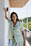 Fistolu Linen Short Sleeve-Pants Pajama Set - 4