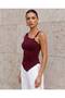 Women's One-Shoulder Asymmetrical Cut Blouse with Metal Accessories - 2