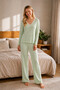 Green Camisole Pajama Set - 2