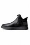 Men's Black Laceless Casual Boots – Flexible Ankle City Boots, Thick-Soled Casual Men's Shoes - 3