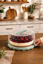 L-00501-2 Lockable Lid Cake Pastry Storage Container Borcam - Cake Pan Green - 3