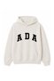 Hooded Text Printed Sweat