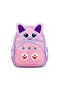 Lilac Cat Figured Kindergarten Bag Girls' Nursery Backpack - 2