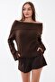 Women's Madonna Collar Knitwear Knitted Sweater 265013 - - 2