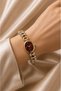 Women's Steel Watch Two-Tone Burgundy Dial Ying Design Vintage Watch – Limited Edition 2026 Women's Wristwatch - 4