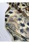 Abstract Fur Patterned Chiffon Fabric - Brown - 5