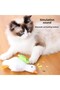 Rechargeable Electric White Goose Cat Teaser Plush Toy with Touch Activation, Interactive Flapping Bird Pet Toy with USB Charging Cable – Soft Plush for All Cat Breeds