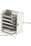 Multi‑Layer Wall‑Mounted Food Storage Organizer, Pull‑out Drawer Type Kitchen Prep Rack, White Stackable Serving Tray for Vegetables Fruits - 7