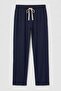 Egyptian Men's Cotton Blend Tracksuit Bottom Navy Blue - 2