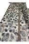 Abstract Fur Patterned Chiffon Fabric - Brown - 3
