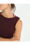 Women's Chestnut Ecovero ™   Viscose Sleeveless Boat Neck Blouse - 6