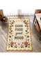 Eta Written and Thematic Patterned Woven Base Decorative Carpet Eta4180 - 3