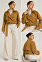 Women's Buttoned Soft Coat - 7