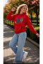 Women's Colorful Boho Feather Graphic Printed Hooded Kangaroo Pocket Cotton Casual Sweatshirt