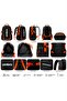 Cleo Backpack Black/Orange Water Repellent, Reflective Sports Backpack, School Bag - Tt0044 - 7
