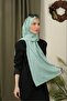 Flowered Pattern Thin Medina Silk Jacquard Shawl - 4