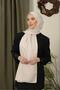 Flowered Pattern Thin Medina Silk Jacquard Shawl - 2