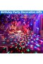 Mini Disco Ball Light, USB RGB LED Sound Activated DJ Strobe Lamp for Party, Dance & Karaoke - 6