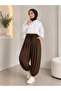 Women's Pleated, Elastic-Waisted, Pocketed, Loose-Fit Shalwar Pants - 3