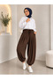 Women's Pleated, Elastic-Waisted, Pocketed, Loose-Fit Shalwar Pants - 4