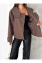 Buttoned Cashmere Jacket with High Collar - 7