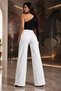 New\\ Women's High Waist Flexible Loose Fit Palazzo Jeans Denim Trousers