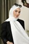 Flowered Pattern Thin Medina Silk Jacquard Shawl - 2