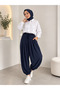 Women's Pleated, Elastic-Waisted, Pocketed, Loose-Fit Shalwar Pants - 4